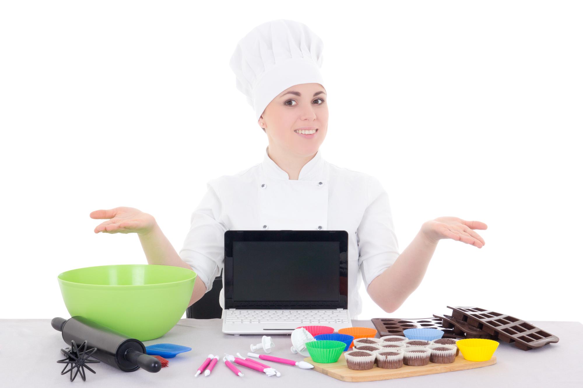 Chef teaching a home kitchen class